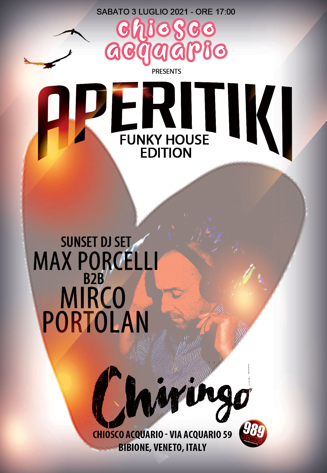 Aperitiki - Special Guest - Mirco Portolan @ Chiosco Acquario