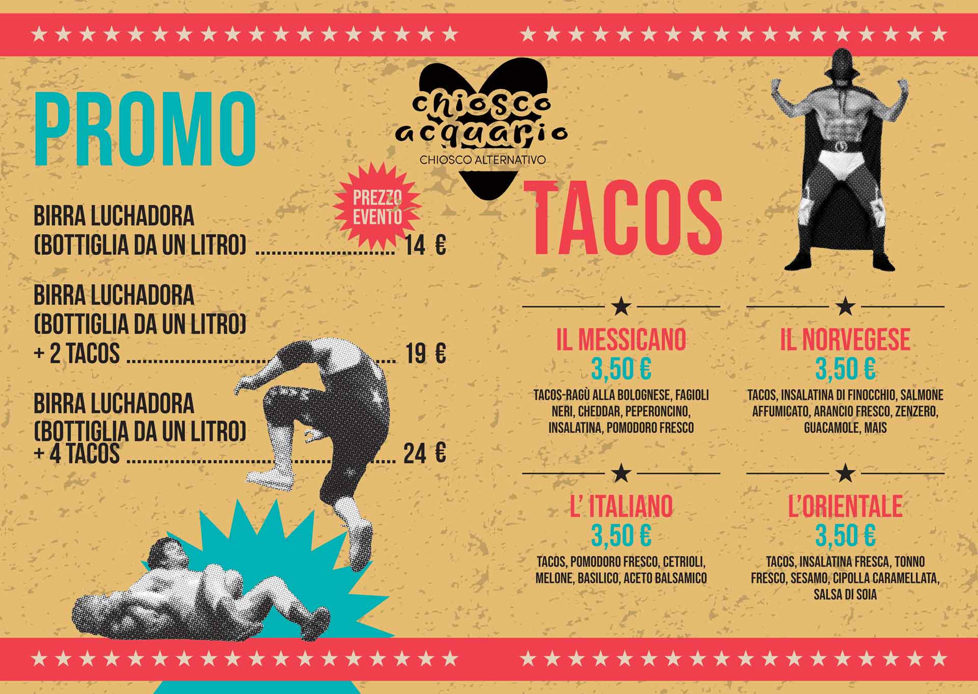 MENU FIESTA LUCHADORA CHIOSCO ACQUARIO
