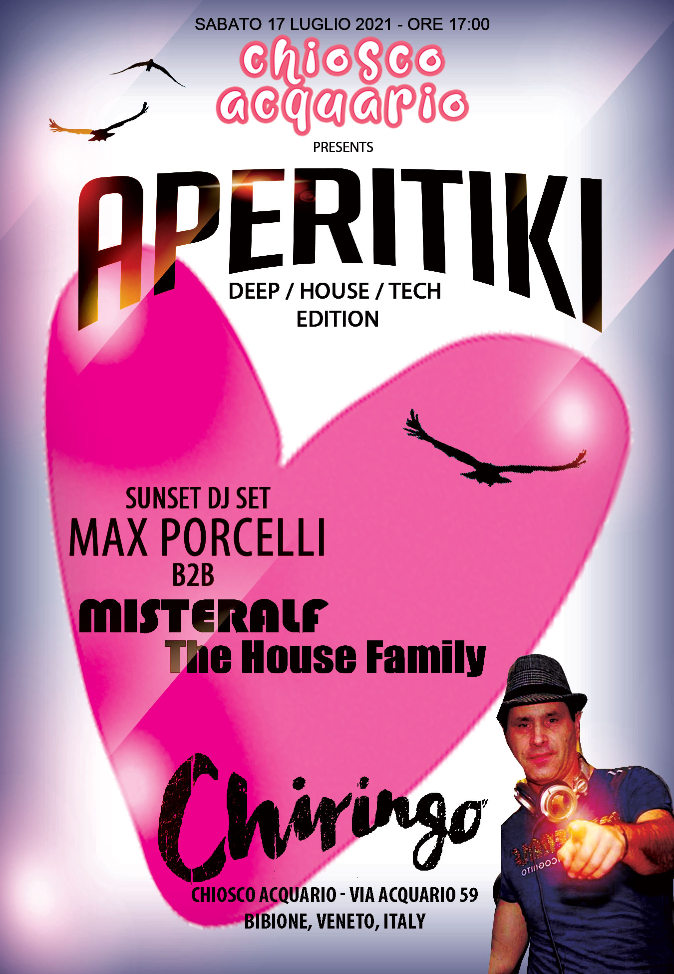 Aperitiki - Special Guest Misteralf - The House Family @ Chiosco Acquario