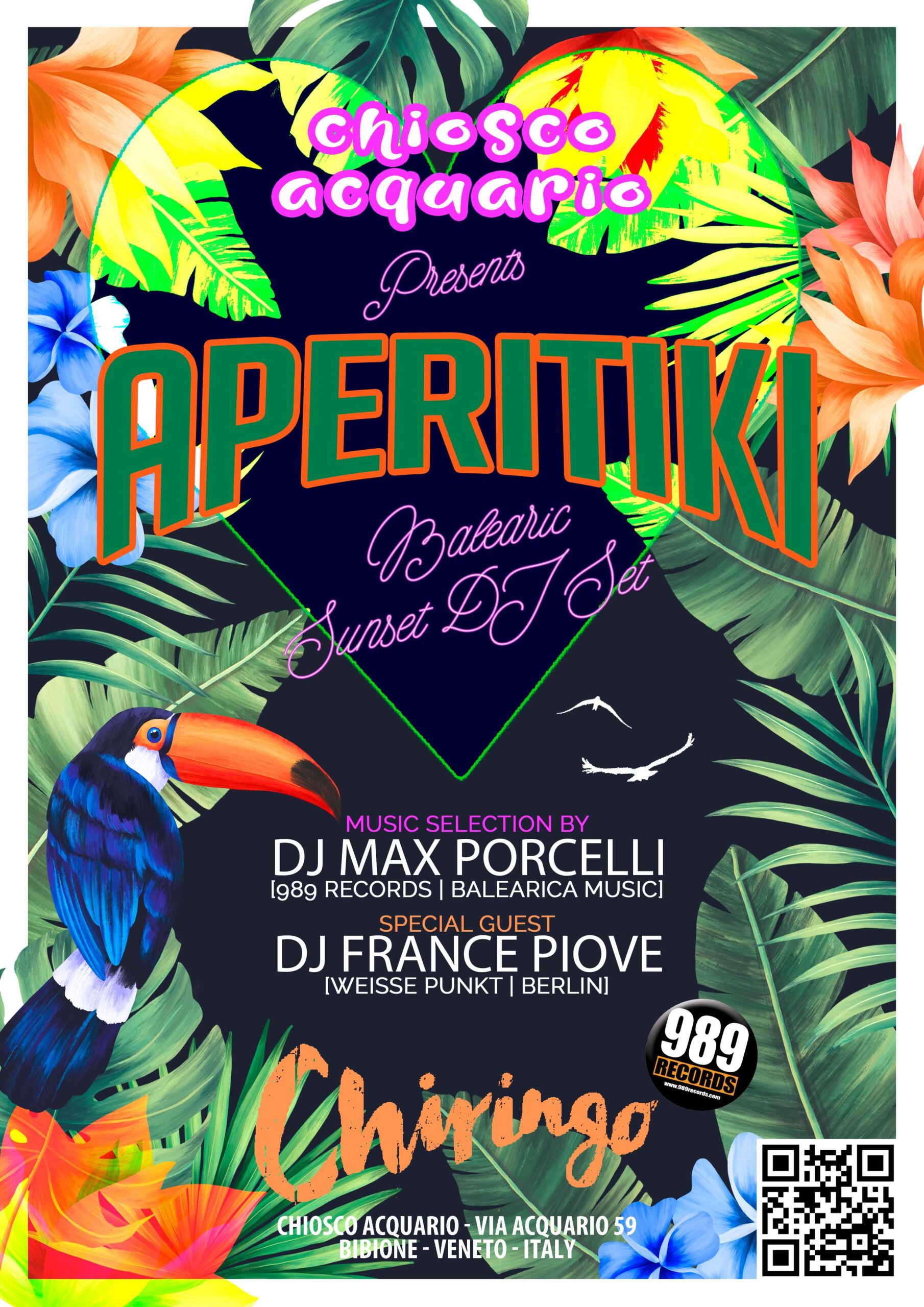 Aperitiki – Da Berlino Special Guest - FRANCE PIOVE @ Chiosco Acquario
