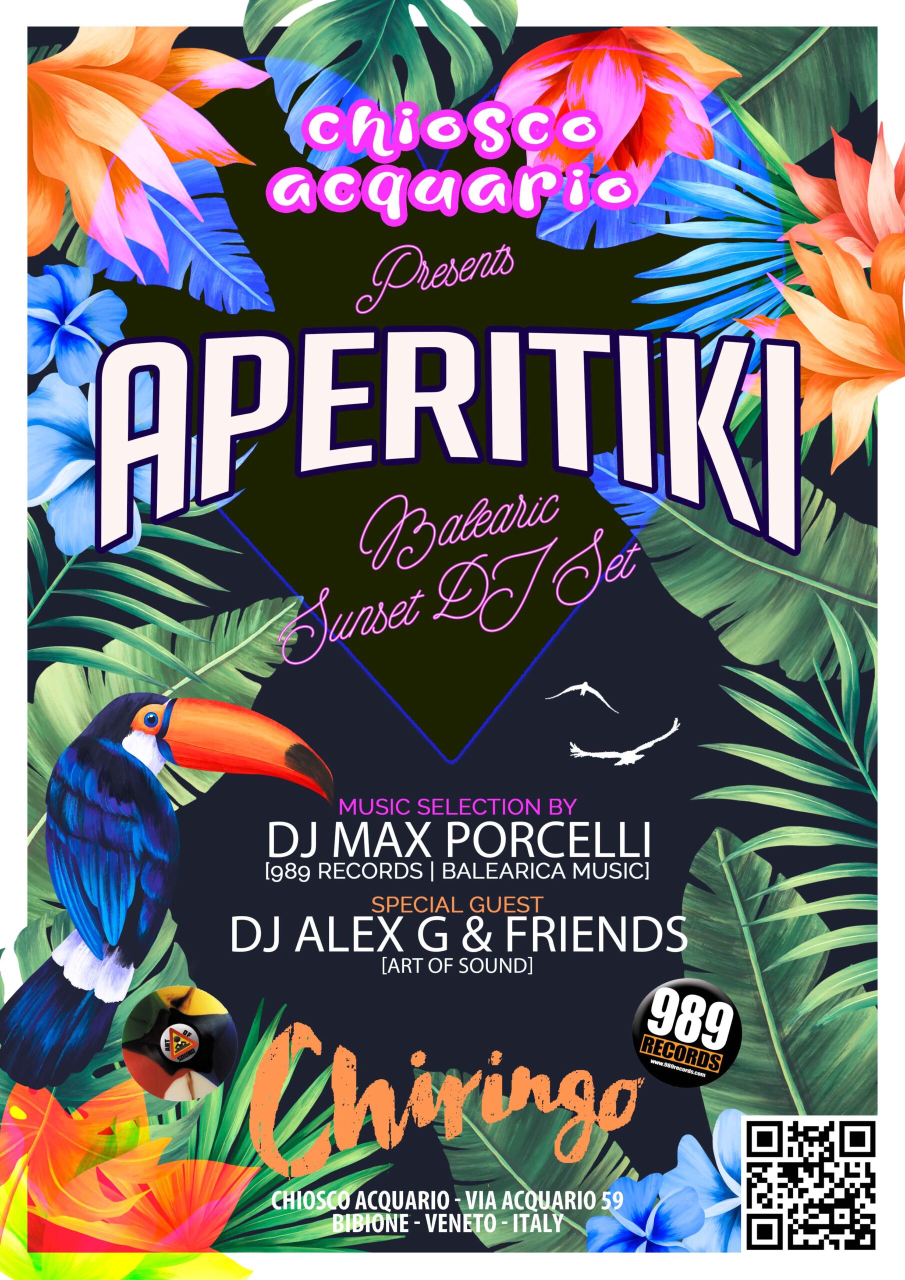 Aperitiki – Special Guest - ALEX G [Art of Sound] @ Chiosco Acquario