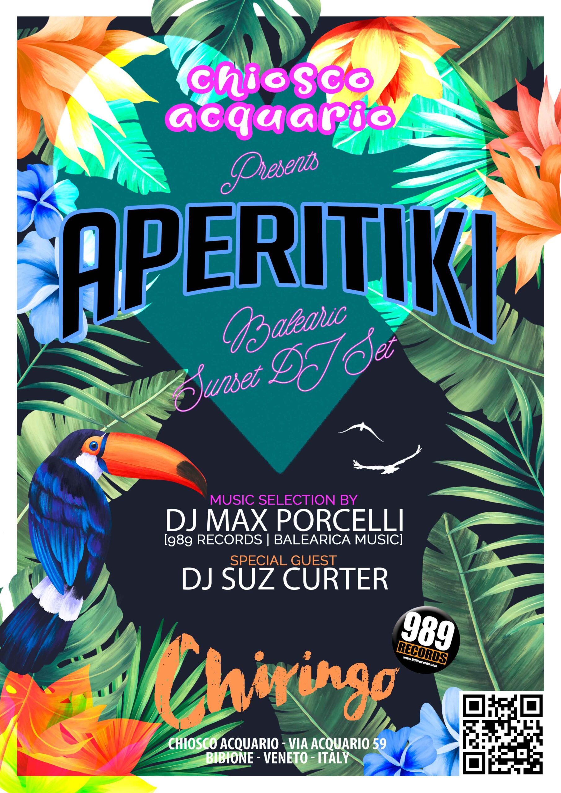 Aperitiki - Special Guest - DJ SUZ CURTER @ Chiosco Acquario